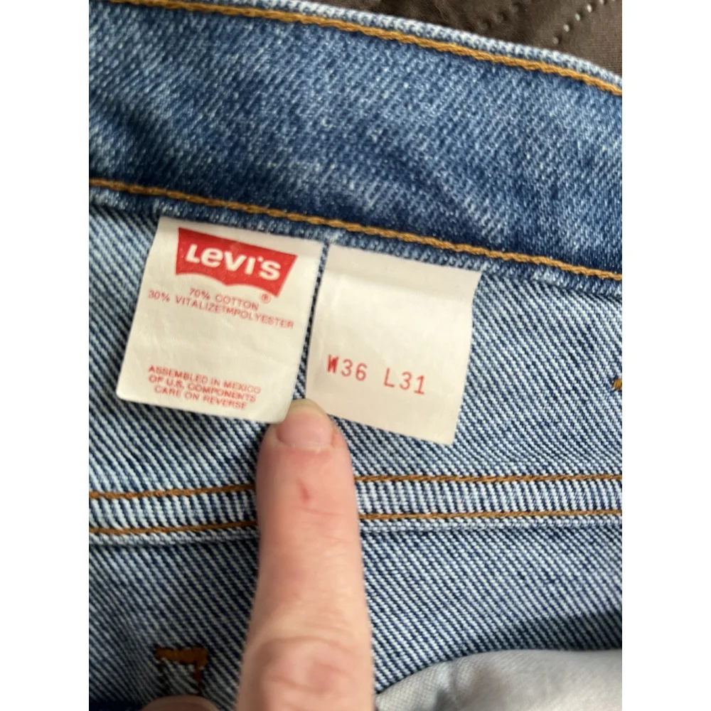 Vintage Levi's Silver Tab Medal Made USA Loose Fit Men's Blue Jeans Denim 36X31‎